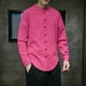 thumbnail image 5 of Camisas s Para Hombre De Vestir Camisa de manga larga para hombre Camisa casual con cordón de moda Camisa medieval masculina (RD2, XL), 5 of 6