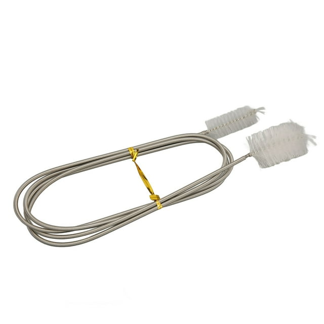 Fish Tank Cleaning Tool, Bendable Easy To Use Flexible Pipe Cleaning Brush Nylon Brush Double Ended For Pumps For Fish Tanks White