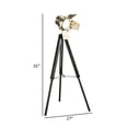 thumbnail image 5 of Benjara 55" Floor Lamp with Tripod Legs- Spotlight Design- Wood- Black Finish, 5 of 7