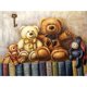 thumbnail image 1 of Cuadros Decorativos Kits de pintura de diamantes para bricolaje, juego de decoración del hogar con mosaico de oso de peluche de taladro redondo completo Ehuebsd Nuevos Originales, 1 of 7