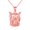 Rose, variant on Boxer Dog Head Pendant Necklace in Solid Gold(10K Yellow Gold, Pendant)