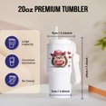 thumbnail image 2 of An Image Of A Lovely Hedgehog With A Heart, Valentine Day Gift, Charm, 20oz Tumbler, 2 of 7