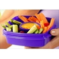 thumbnail image 2 of Compac Home Take A Dip Plastic Food Storage Snack Container for Lunch, Kids, Portion Control, On the Go, 2 of 3
