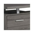 thumbnail image 4 of Bowery Hill 60" Wide Contemporary Modern Style Home Office Desk with Filing Drawer in Dark Taupe, 4 of 6