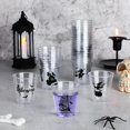 thumbnail image 3 of TGHTBA-40 Pcs Halloween Plastic Shot Cups Whiskey Party Favor Glasses 1.69 Oz/ 50 ml Reusable Clear Black Pumpkin Witch Drinking for Decoration, 5 Designs, 1.0 Count, 3 of 3
