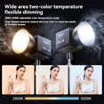 thumbnail image 3 of Luz LED de Video Portátil de 60 W, Bicolor, 2800 K-6500 K, COB, Luz de Relleno de Alta Potencia, Luz de Relleno Portátil para Transmisión en , Enchufe de la UE, 3 of 6