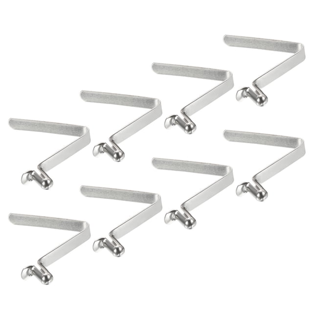 Uxcell 8.5x5mm Kayak Paddle Snaps, Hollow Button Single Pin Lock Tube Spring Clips for Tent Pole, 8 Pack