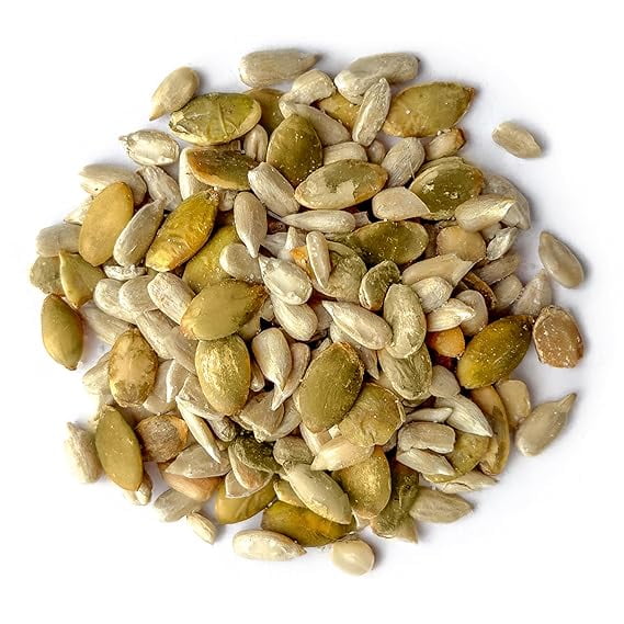 Dry Roasted Sunflower and Pumpkin Seed Mix with Himalayan Salt, 4 Pounds – Oven Roasted, Lightly Salted, No Oil, Rich in Protein, Perfect for Baking and Salads, Vegan, Kosher, Bulk - by Food to Live
