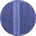 thumbnail image 1 of Ahgly Company Indoor Round Abstract Blue Modern Area Rugs, 3' Round, 1 of 4