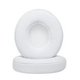 thumbnail image 2 of 2Pcs Replacement Earpads Ear Pad Cushion for Beats Solo 2 / 3 On Ear Wireless Headphones White, 2 of 6