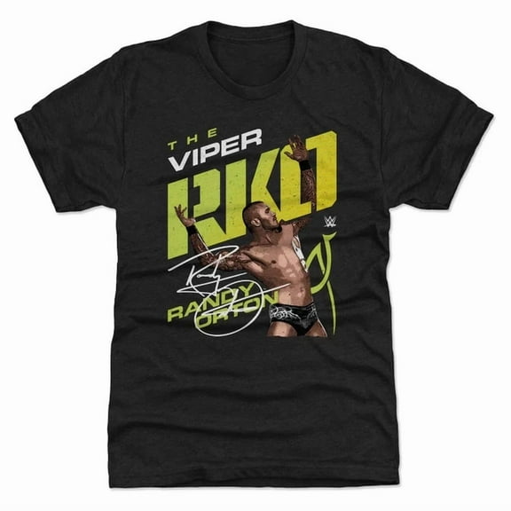 WWE Randy Orton Pose Black T Shirt Size S - 5XL