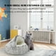thumbnail image 2 of Cama para mascotas Gato Felpa Cojín redondo Casa Cesta Saco de dormir (60 * 60 cm) Café, 2 of 5