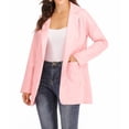 thumbnail image 4 of Womens Open Front Blazer Long Sleeve Solid Slim Fit Work Office Cardigan Jacket S-XXL, 4 of 15