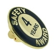 thumbnail image 3 of PinMart's Gold and Navy 4 Year Safety Award Enamel Lapel Pin, 3 of 3