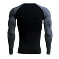 thumbnail image 4 of Men Summer Tops Men Shirt Small Mens Work Out Shirts Pack Workout Shirt V Neck Tee Shirts Spandex Long Sleeve Athletic Tops Long Sleeve Synthetic Tee Athletic Top Slipper D XL, 4 of 5