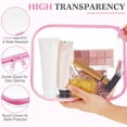 thumbnail image 3 of Funda rígida transparente con cierre, bolsa de plástico, bolsa de maquillaje transparente, 3 of 7
