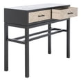 thumbnail image 4 of SAFAVIEH Ajana Modern 2 Drawer Console, Black/Griege, 4 of 14