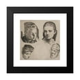 thumbnail image 2 of Frans Schwartz 12x12 Black Modern Framed Museum Art Print Titled - Sample Plate; Five Heads (1898 - 1899), 2 of 5