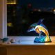 thumbnail image 5 of Lámpara de escritorio de resina USB | Adorno de luz LED multicolor con enchufe USB | Iluminación ambiental decorativa compacta de 5.9 pulgadas | Mesita de noche portátil para decorar el hogar y, 5 of 5