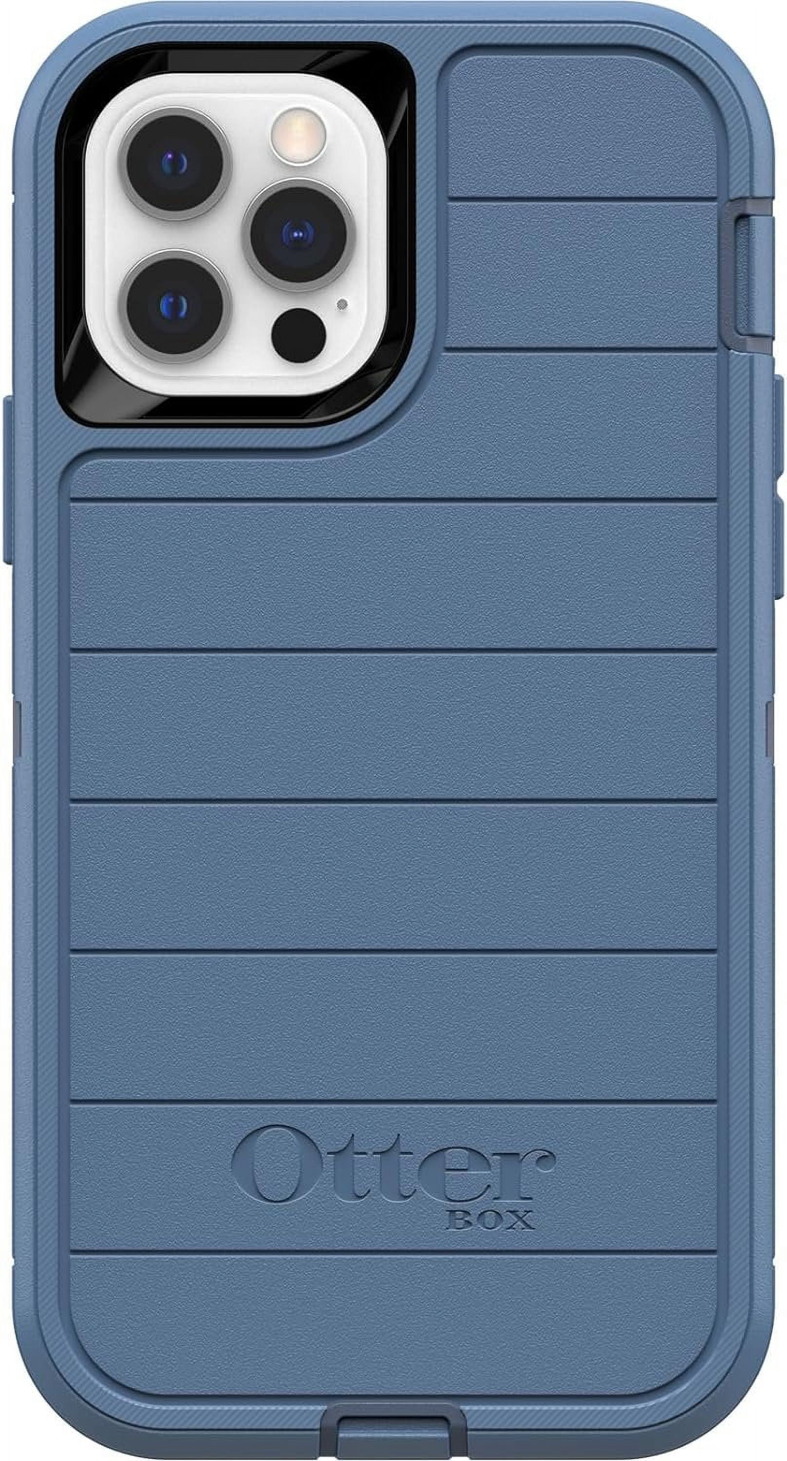OtterBox Holster Cell Phone Case with Zagg Screen Protector Apple iPhone 12 and iPhone 12 Pro, Blue