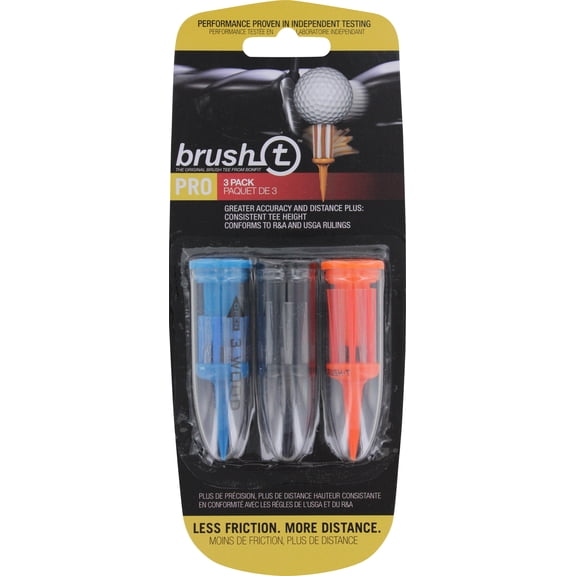 BRUSH-T Plastic Reuseable Golf Tees