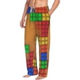 thumbnail image 6 of Sikiie Colorful Building Blocks A Pajama Pants Men, PJ Bottoms, Sleep & Lounge Pants-X-Large, 6 of 6