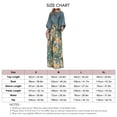 thumbnail image 4 of Traje casual de 2 piezas para mujer, manga larga, cuello redondo, blusa con estampado floral, pantalones de pierna ancha para la oficina, 4 of 6