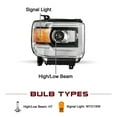 thumbnail image 3 of For 2014-2015 GMC Sierra 1500/15-19 2500 3500 Projector Headlight Assembly, 3 of 10