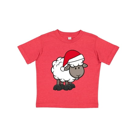 

Inktastic Christmas Santa Sheep Gift Toddler Boy or Toddler Girl T-Shirt
