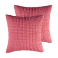 thumbnail image 1 of Merry & Bright de Levtex Home - Gnomo para las fiestas - Fundas de almohada acolchadas estilo europeo (66 x 66 cm) - Micro guinga - Rojo y blanco - Reversible - Algodón/poliéster, 1 of 3