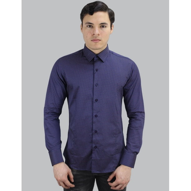 Camisa Formal Barabas Corte Slim Fit Manga Larga