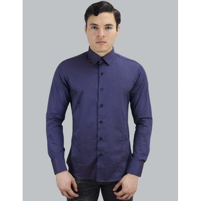 Camisa Formal Barabas Corte Slim Fit Manga Larga