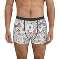 thumbnail image 2 of Goofa Vintage Butterflies Printed Men's Boxer Briefs Underwear, Moisture-Wicking Underwear, Trunk,Soft and Breathable Cotton Underwear-Medium, 2 of 9