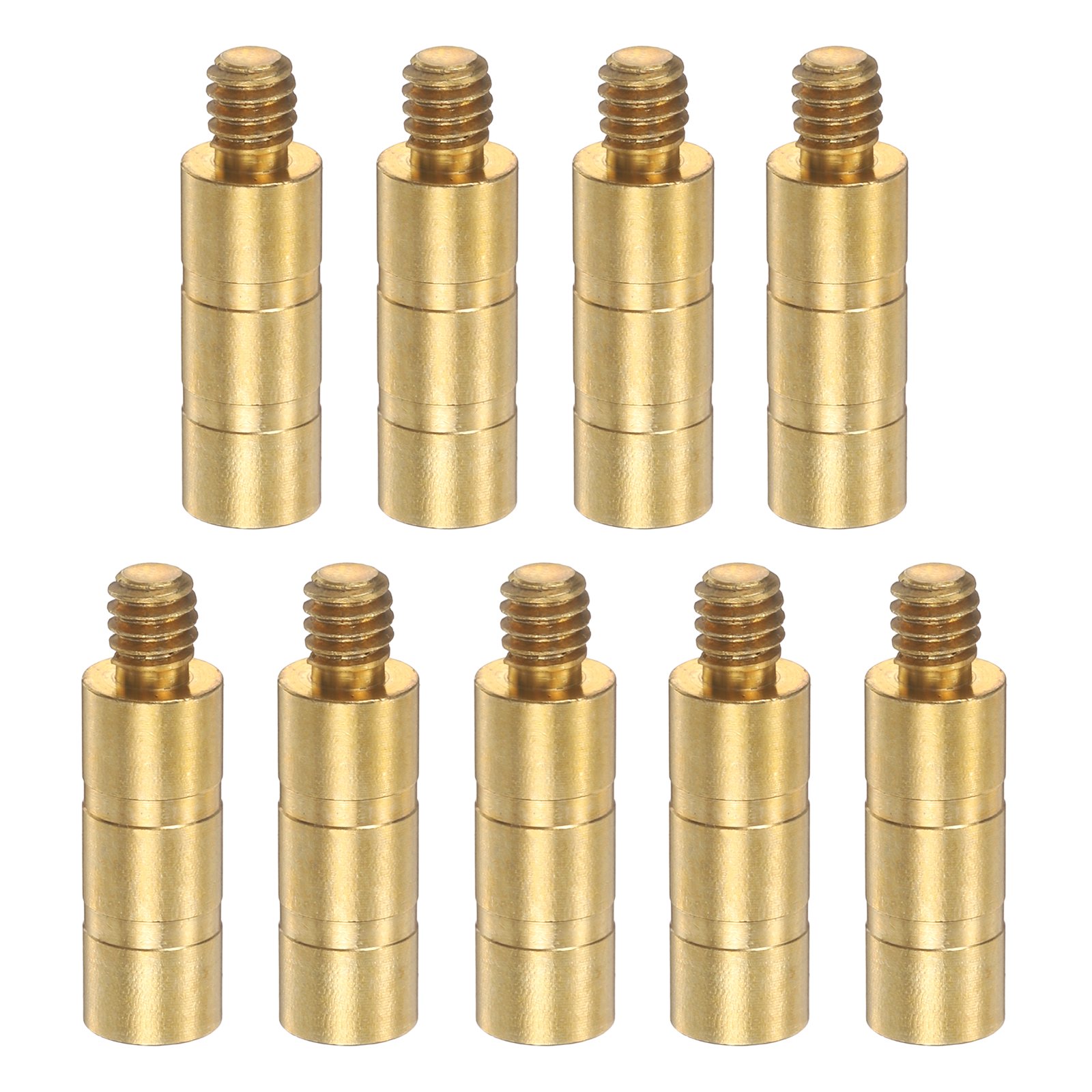 Uxcell Arrow Insert 50 Grain Archery Brass Screw Insert Arrow Weight Archery Hunting Accessory for 6.2mm/0.244 Carbon Arrow Field Points Shaft 9 Pack & Brass