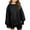 Black, variant on Hjtefg Girls' Casual Hoodie - Round Neck Sweatshirt with Side Slits, Loose Fit Long Sleeve Top,Color: White Size: 13-14 Years