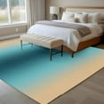 thumbnail image 5 of Teal Green Khaki Ombre Area Rugs 6x9 for Living Room, Modern Abstract Art Gradient Non Slip Washable Rug Runner, Low Pile Indoor Floor Carpet Mat Bathroom Rugs for Bedroom, Kids Room, 5 of 9