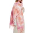 thumbnail image 4 of Lumtrix Women’s Tie-Dye Scarf Soft Fall Winter Wrap Long Lightweight Shawl with Tassel Fashion Scarves A One Size, 4 of 4