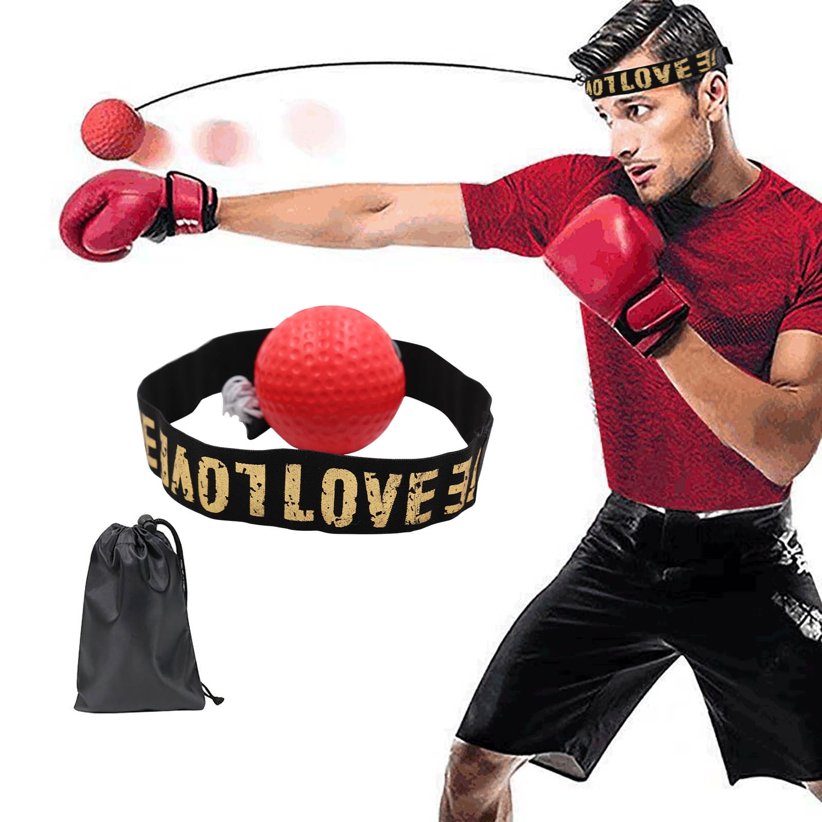 Boxing Fight Ball With Head Band For Reflex Speed Training Punching Exercise 