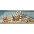 thumbnail image 2 of Kruskamp, Janet 24x12 Black Ornate Wood Framed with Double Matting Museum Art Print Titled - Sea Shell Collection I, 2 of 4