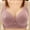 Pink, variant on qelini Wireless Bras for Women Plus Size Full Cup Adjustable Padded Wirefree Breathable No Steel Ring Gathering Underwear Push Up Shaping Sport Bras Coffee 36