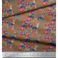 thumbnail image 2 of Soimoi Polyester Crepe Fabric Women,Balloon & Firecrackers Party Print Sewing Fabric Yard 52 Inch Wide, 2 of 3