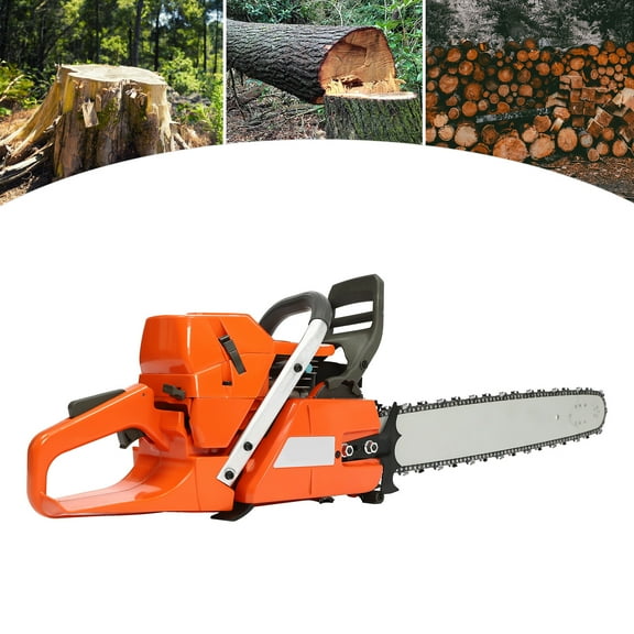 72CC 24 Inch Gas Chainsaw 2-Stroke Gasoline Powered Chain Saw for Forest Logging, Chopping Wood, Cutting Branches, etc.