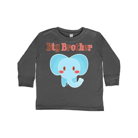 

Inktastic Big Brother elephant Gift Toddler Boy Girl Long Sleeve T-Shirt