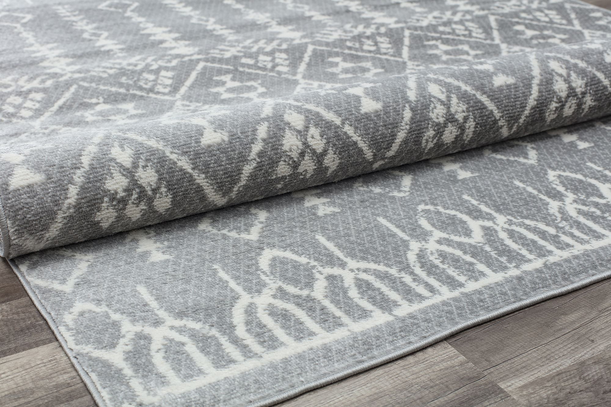 Rugs America Gallagher GL10A Grey Diamond Vintage Transitional Area Rug, 2'6"x4'
