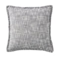 thumbnail image 2 of My Texas House Weston Woven Cotton Slub Square Decorative Pillow Cover, 20" x 20", Gray, 2 of 6