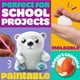 thumbnail image 2 of Cubeta de arcilla secada al aire, Play-Doh, para pintar, blanca, para niños, 2 of 8