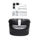 thumbnail image 5 of Cesta para bicicleta, cesta para guardar bicicletas con cerradura, caja de almacenamiento impermeable y fiable para Negro Blanco L, 5 of 9