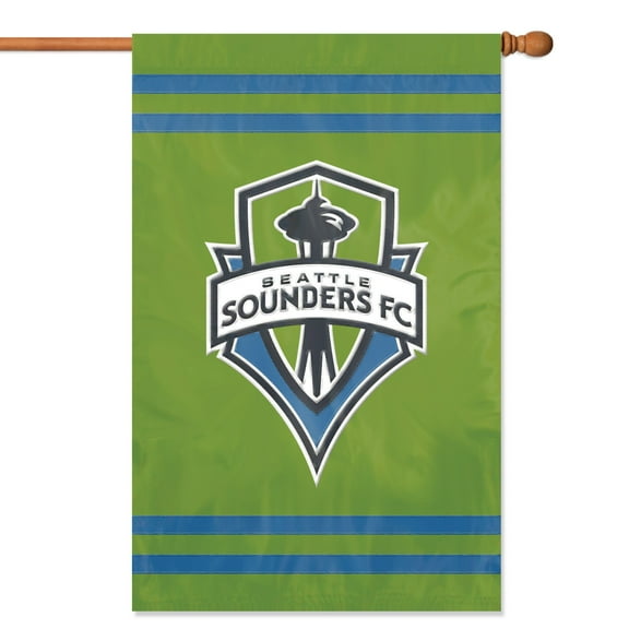 Seattle Sounders FC Applique Banner Flag