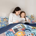 thumbnail image 5 of Castle Fairy Preppy Children Cartoon Car Twin Comforter Sets,Car Theme Bedding Set, 5 of 8