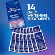 Crest Teeth Whitening Kit, 3D Whitestrips Sensitive Teeth Whitening Kit, 14 Count
